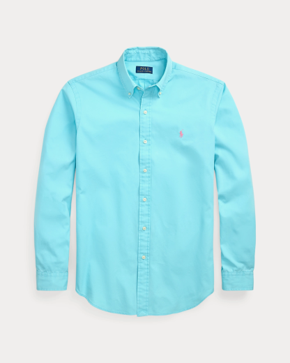 Chemise ajustée en sergé