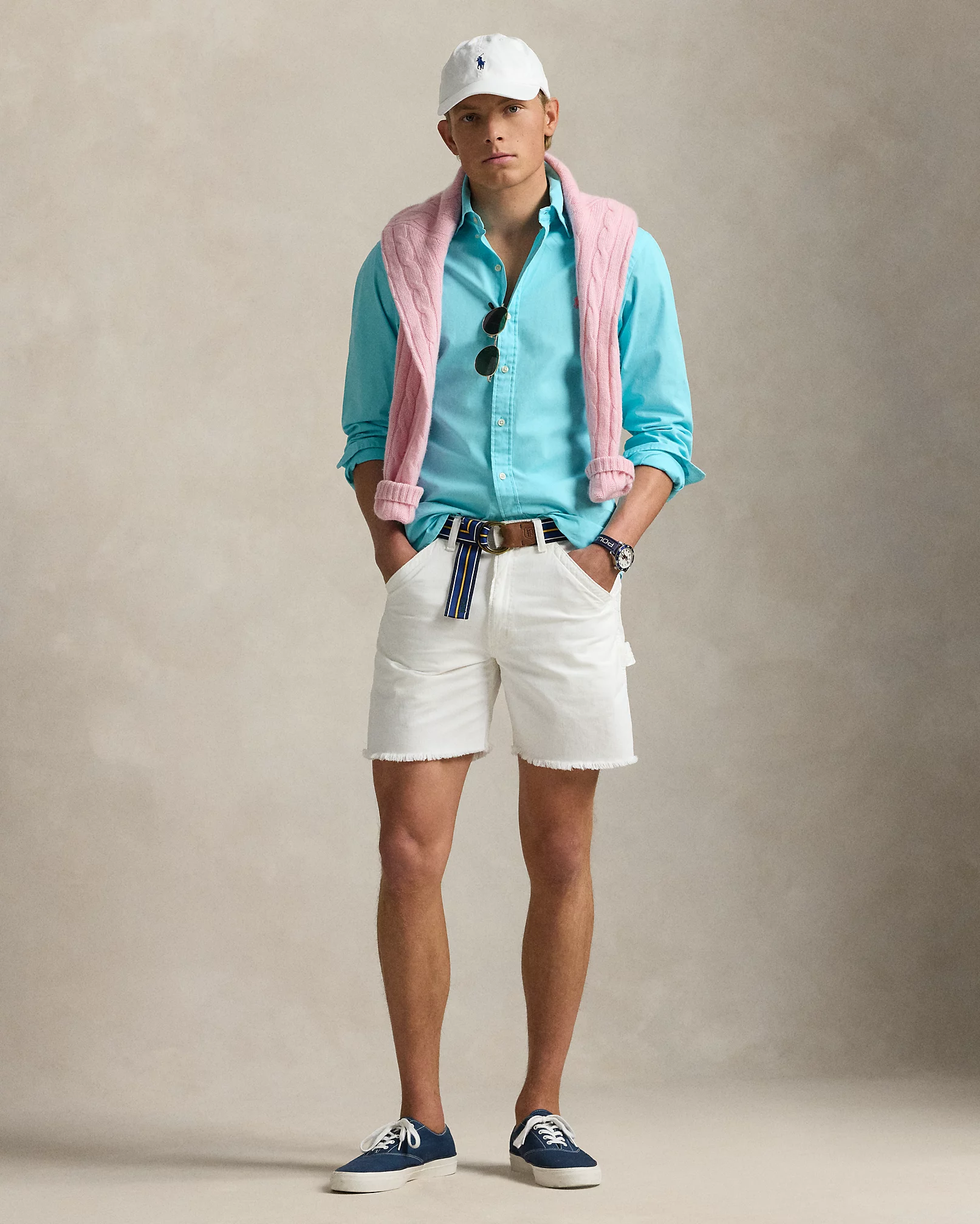 Chemise ajustée en sergé