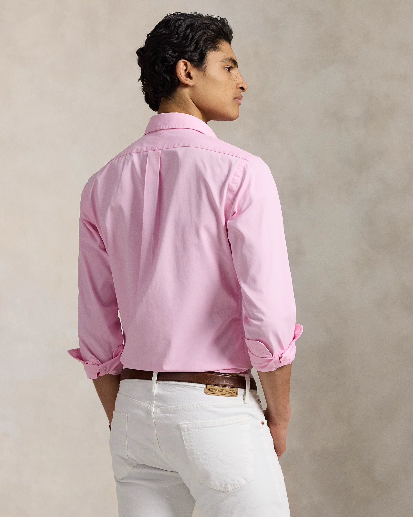Chemise ajustée en sergé