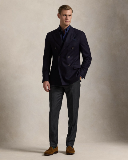 Chemise ajustée en sergé