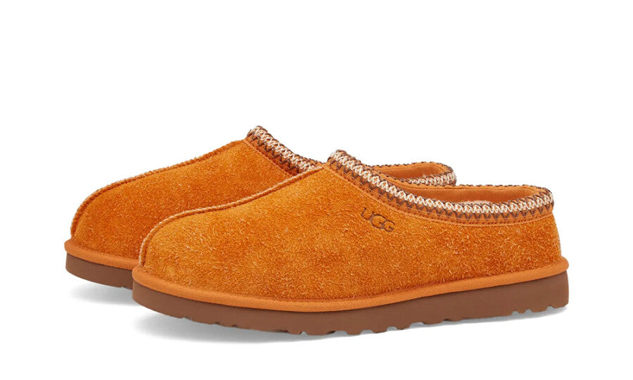 UthtGG Tasman Shaggy Suede Slipper Dark Apricot