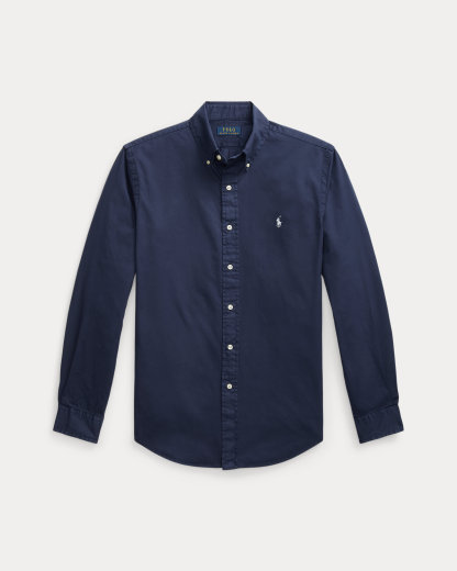 Chemise ajustée en sergé