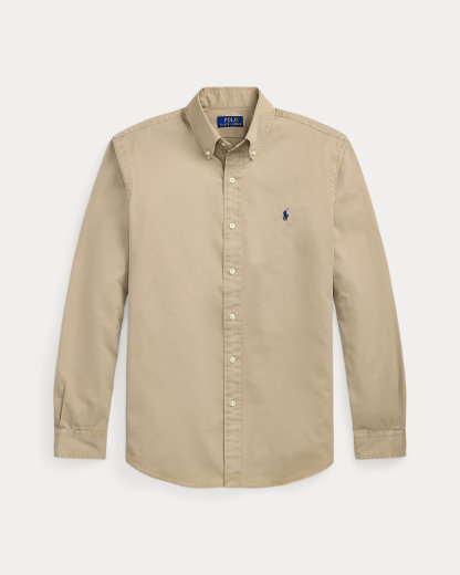 Chemise ajustée en sergé