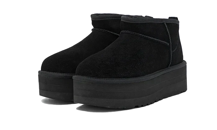 UthtGG Classic Ultra Mini Platform Boot Black (Women's)