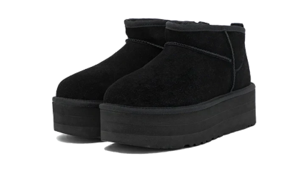 UthtGG Classic Ultra Mini Platform Boot Black (Women's)