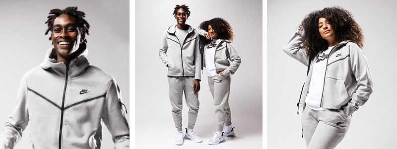 nike tech fleece grey joggers junior