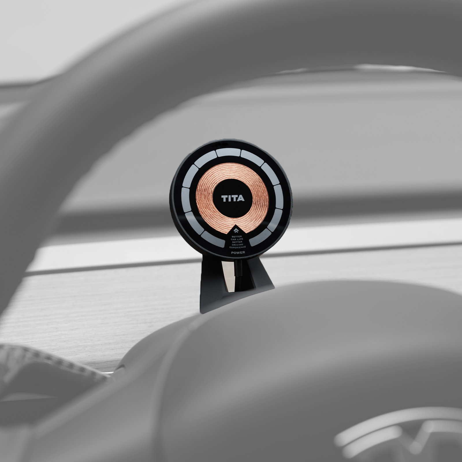 TITA 15W Wireless Fast Charging Phone Holder for Tesla Model 3 Highland, Magnetic Tesla Phone Charger 