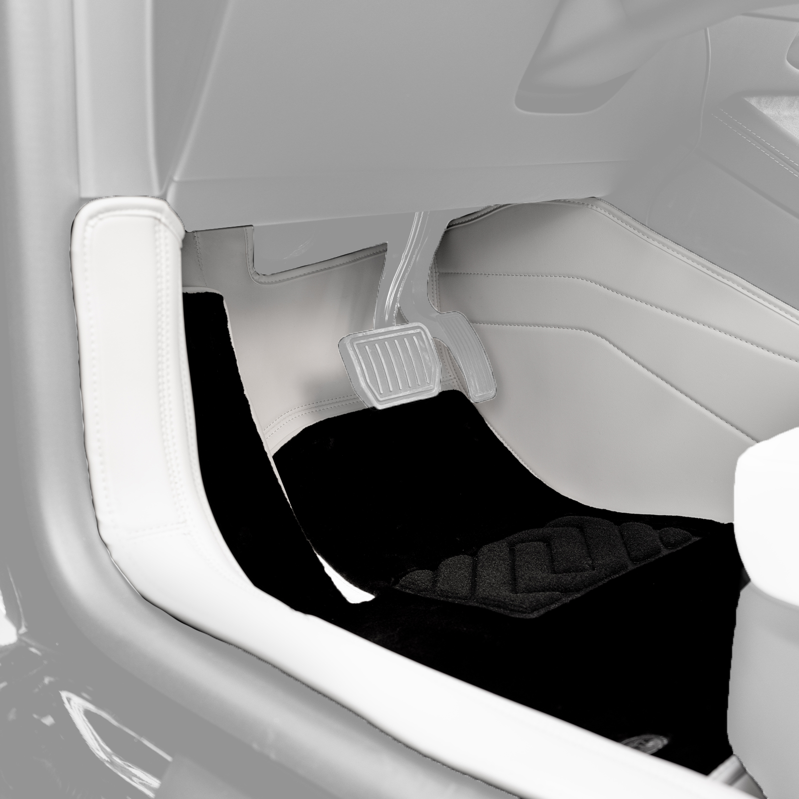 TITA Floor Mats with Nylon Carpet Compatible with Tesla Model Y 2024-2021, All-Weather Protection - Full Set