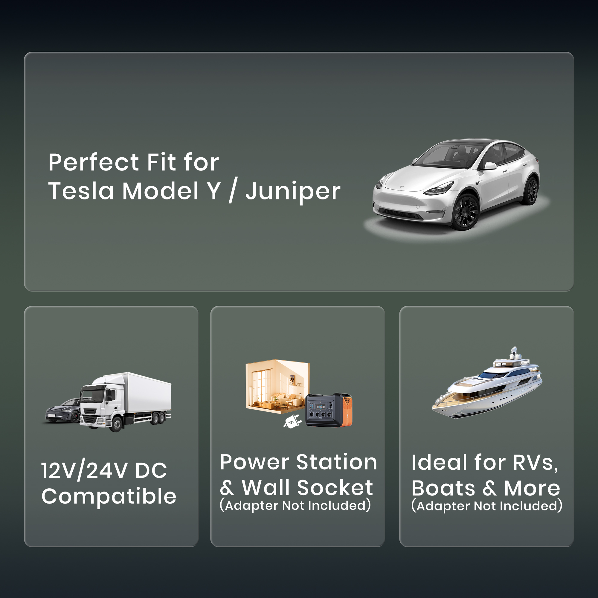 TITA  42 Qt Car Refrigerator for Tesla Model Y & Juniper, Portable 12V Dual-Zone Car Fridge Freezer, Rapid Cooling & Energy-Saving Modes, Mini Car Cooler for Travel, Camping & 12V/24V Vehicles