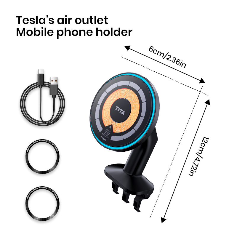 Tesla's air outlet Mobile phone holder