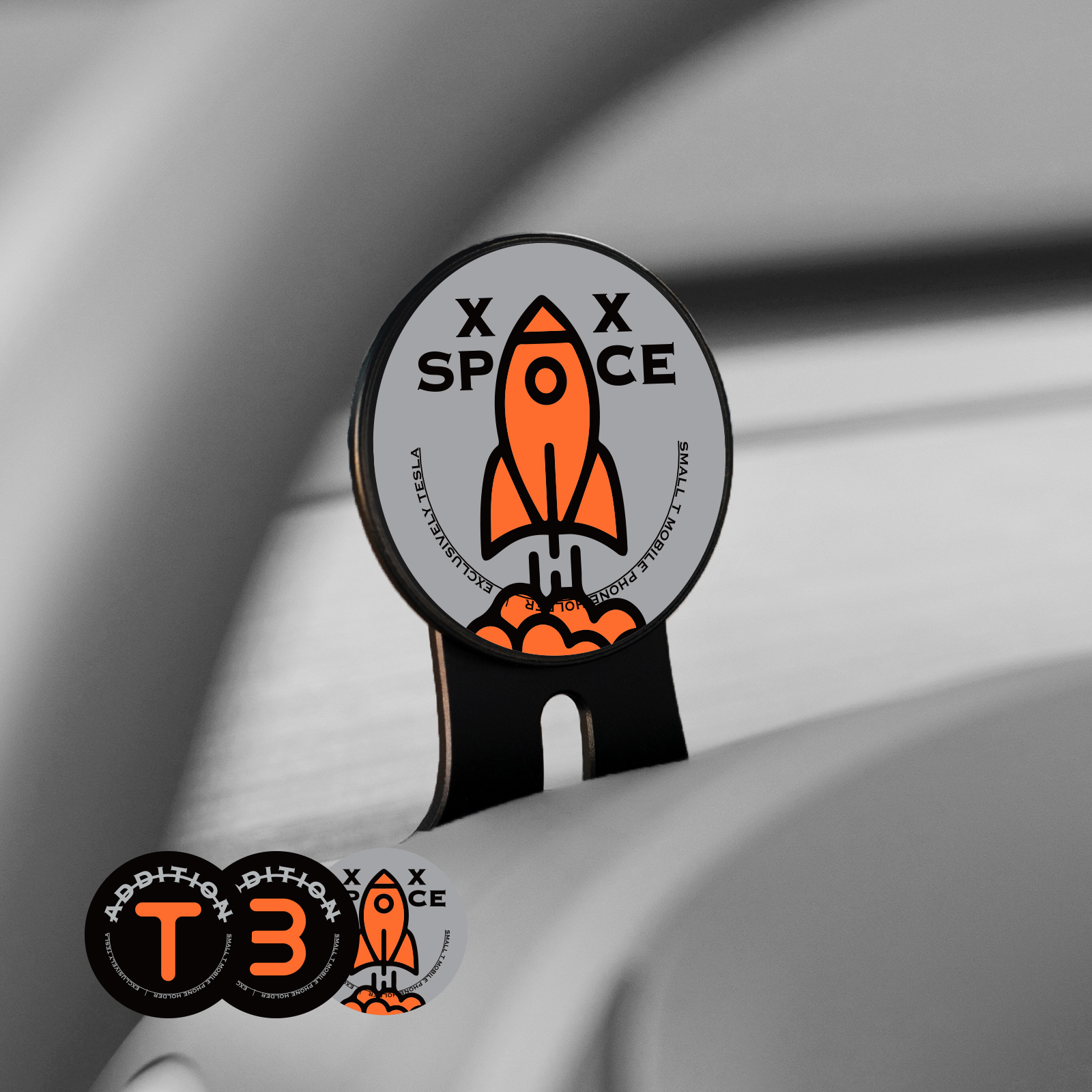 TITA for MagSafe Car Mount Charger, Dashboard Magnetic Wireless Car Charger for Tesla, for MagSafe Car Charger, Tesla Car Phone Holder with Three Stickers