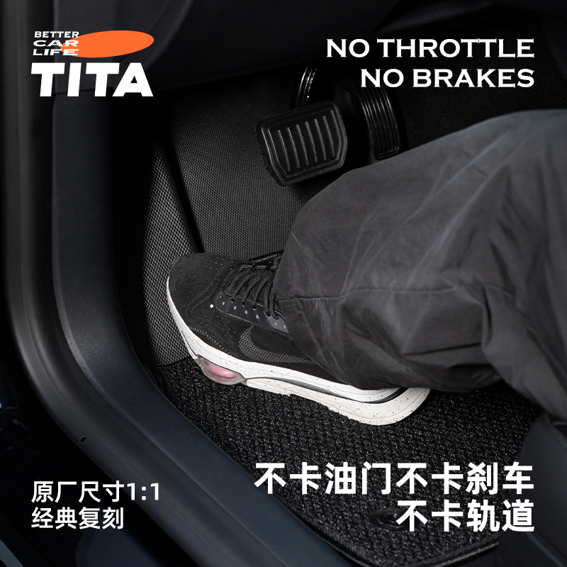 TITA Floor Mats Compatible with Tesla Model 3 And Model Y, Custom Fit Floor Liners for 2025/2024/2023/2022/2021 Tesla Model 3, 1st & 2nd Row All Weather Protection