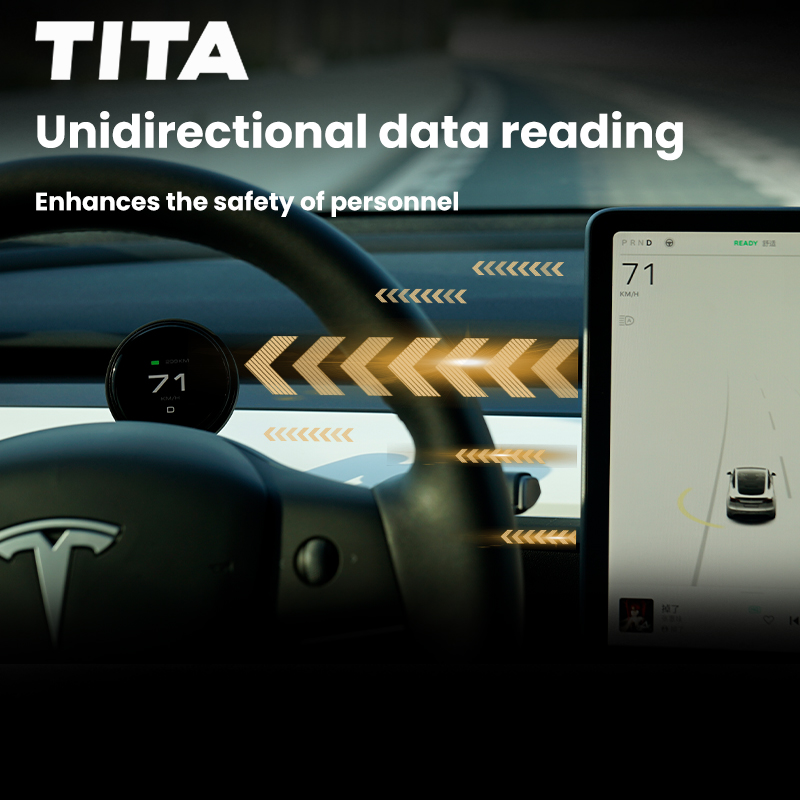 TITA 1.8" Smart Display Pro for Tesla Model 3/Y, with Magnetic Charging Mount, Zero-Delay Tesla Data Sync, HUD for Model 3, Model Y, Model 3 Highland, Model Y Juniper