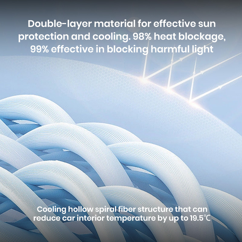 Tesla sunshade for the sunroof