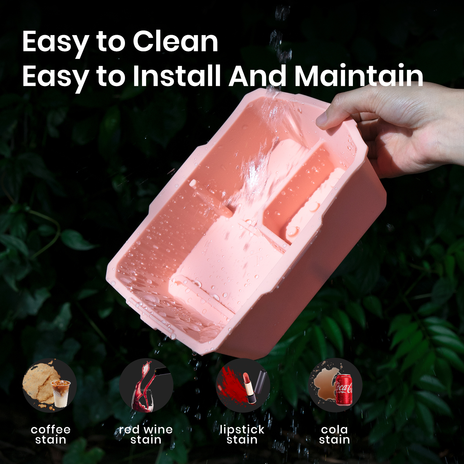 Center Console Organizer Tray Designed for Tesla Model 3 & Y (2021-2024), Two-Tier Removable Design, Easy to Install, Easy to Clean