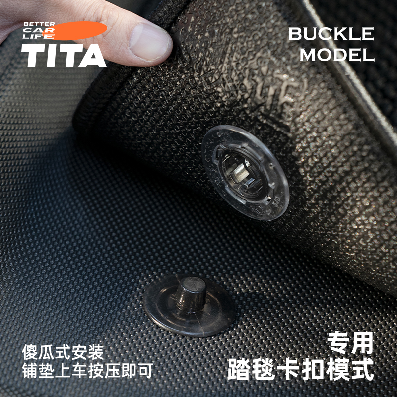 TITA Floor Mats Compatible with Tesla Model 3 And Model Y, Custom Fit Floor Liners for 2025/2024/2023/2022/2021 Tesla Model 3, 1st & 2nd Row All Weather Protection