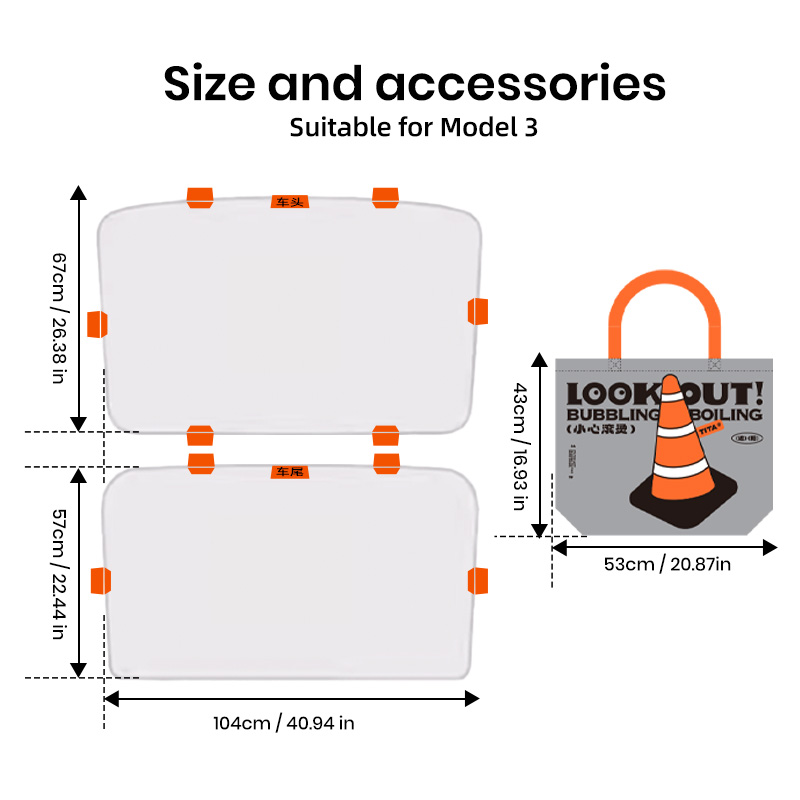 Tesla sunshade for the sunroof