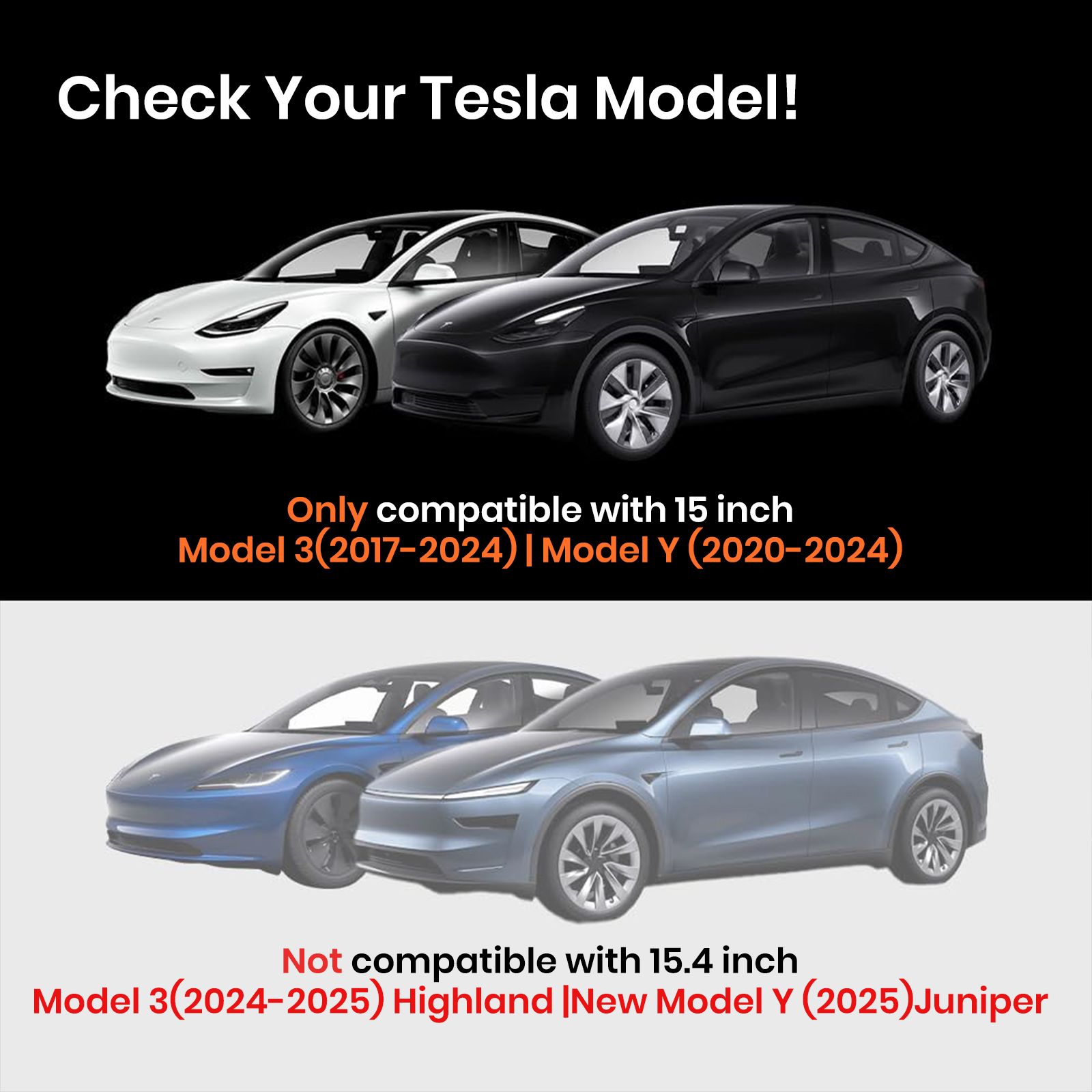 2025 Upgrade Tempered Glass Screen Protector for Tesla Model 3 and Tesla Model Y (2020-2024), Anti-glare, Anti-Fingerprint, Auto Alignment Kit Accessories