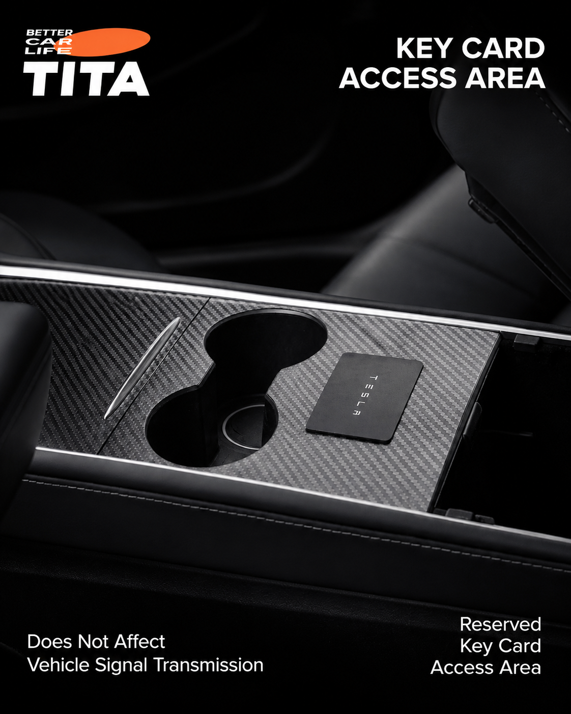 Genuine Carbon Fiber Center Console Panel Cover for Tesla, Real Carbon Fiber Interior Trim Overlay, Ultra-Thin Precision Fit, Scratch & Wear Protection, No-Drill Damage-Free Installation, Sporty Luxury Interior Upgrade