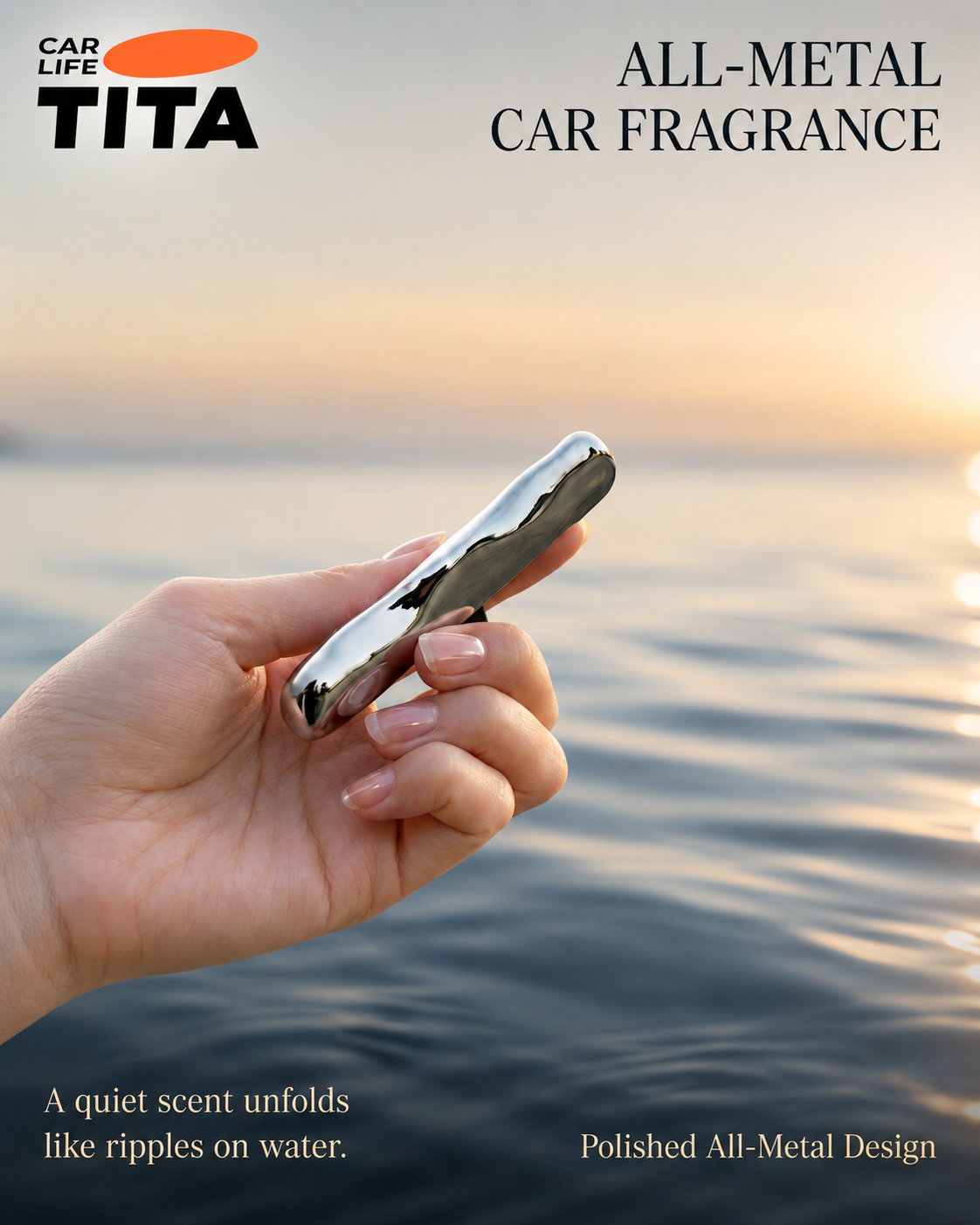 All-Metal Magnetic Car Air Freshener, Detachable Car Fragrance Diffuser with Replaceable Scent Core, Multi-Scent Options, Universal Air Vent Fit, Stable No-Wobble Mount, Compact Metal Interior Decoration, Tool-Free Easy Installation
