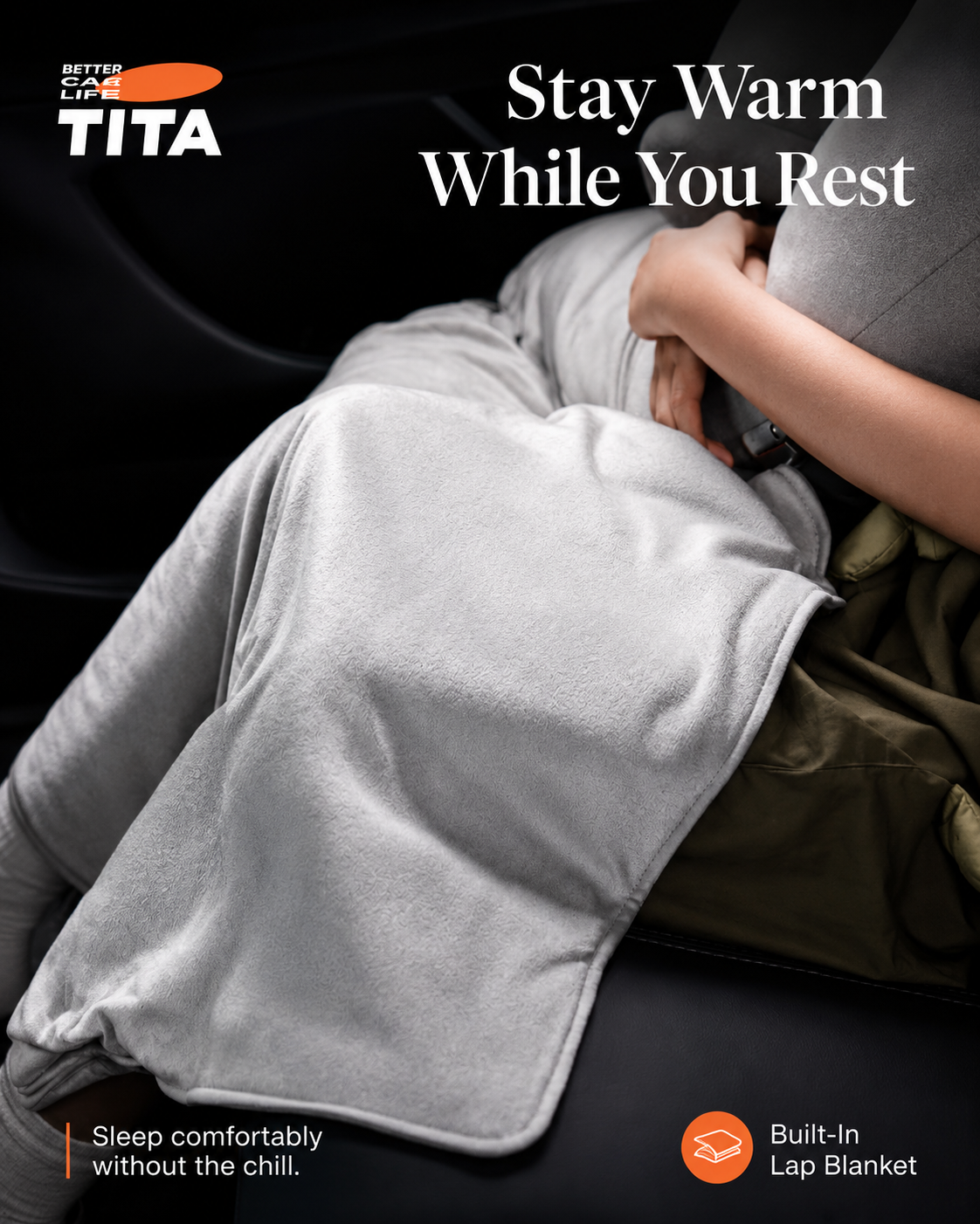 Ergonomic Car Side Sleeping Pillow, Wrap-Around Car Headrest Neck Support Cushion with Soft Skin-Friendly Suede Fabric, High-Rebound Cotton Filling, Comfortable Side Rest Travel Pillow for Car Seat