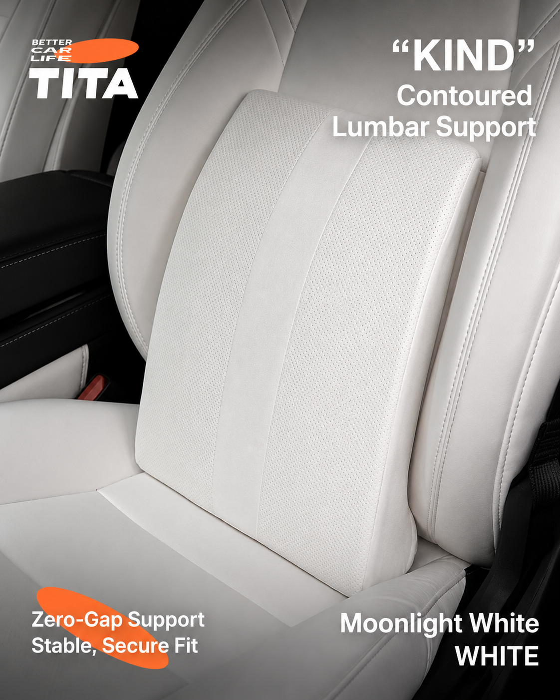 Adjustable Car Headrest & Lumbar Support Pillow Set, Bionic Neck Cushion with Up/Down & Forward/Backward Angle Adjustment, Skin-Friendly Suede Breathable Fabric, Waterproof Stain-Resistant Seat Support, Easy Buckle Installation