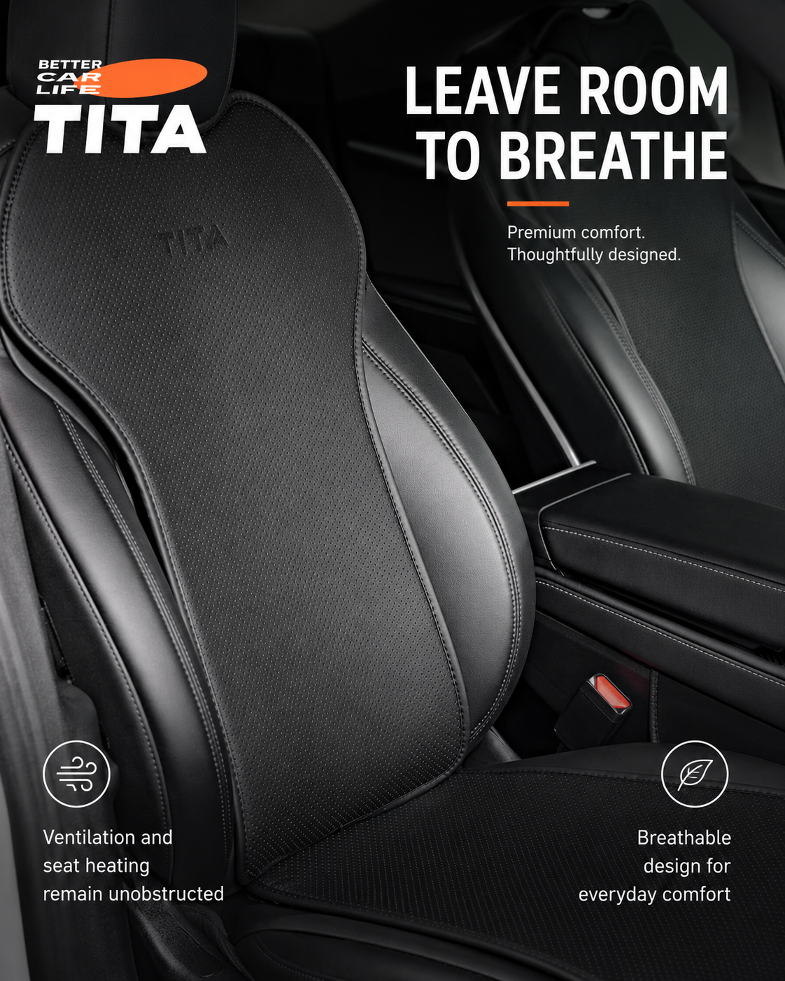 Tesla Full Set No-Removal Seat Cover Cushion, Custom-Fit 1:1 Molded Leather Seat Protector for Tesla Model Seats, Wear-Resistant Scratch-Resistant Waterproof & Stain-Resistant, Buckle + Elastic Strap Secure Fixing, OEM-Style Interior Color Match