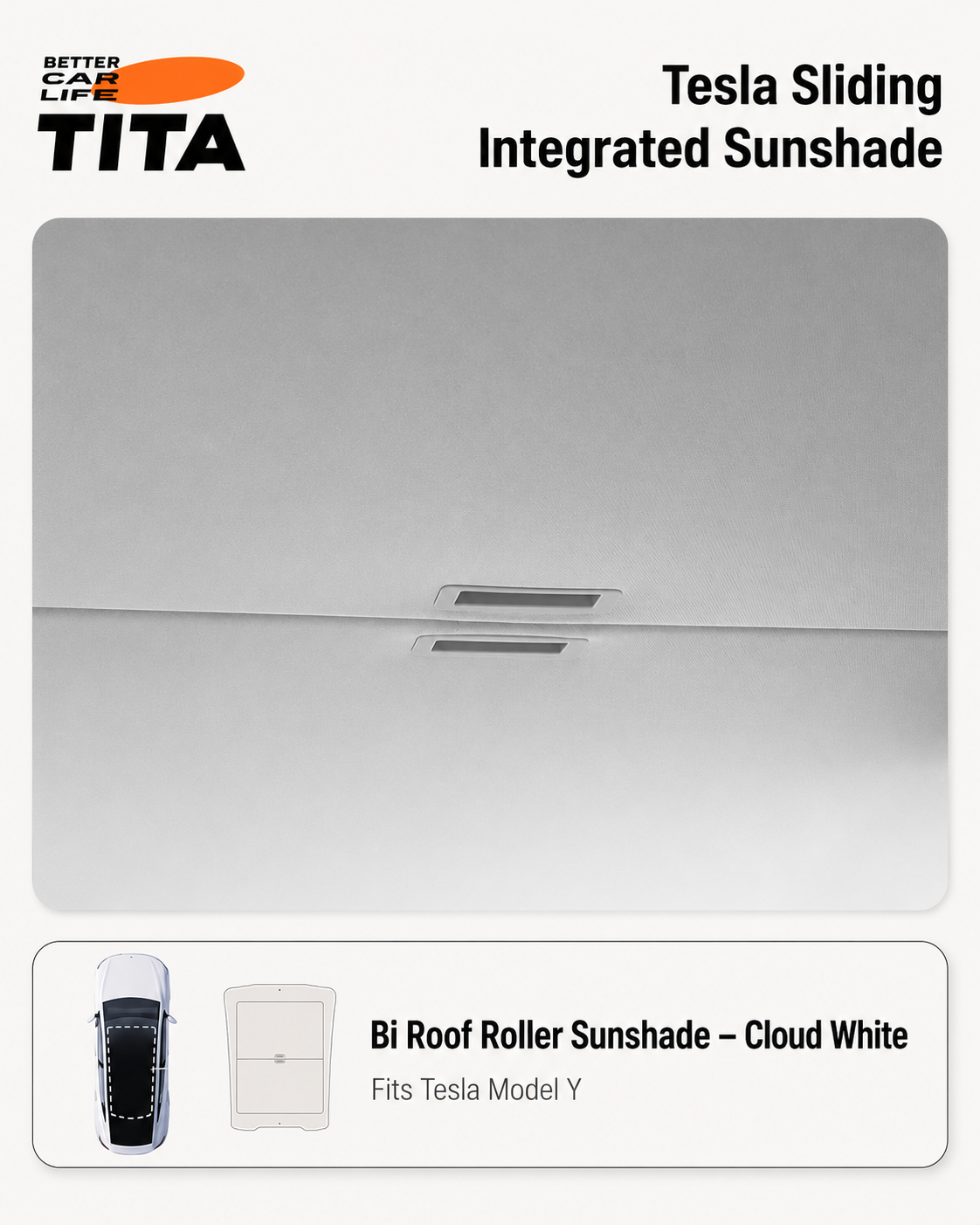 Tesla Model 3/Y Glass Roof Sunshade, Custom-Fit Panoramic Skylight Shade Curtain with High-Density Composite Heat Insulation Fabric, 1:1 Molded Roof Fit, No-Damage Clip Installation, Lightweight Foldable Compact Storage