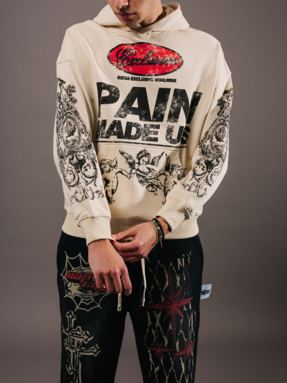 EXCLUSIVE CLUB CREAM PAIN MADE US HOODIE