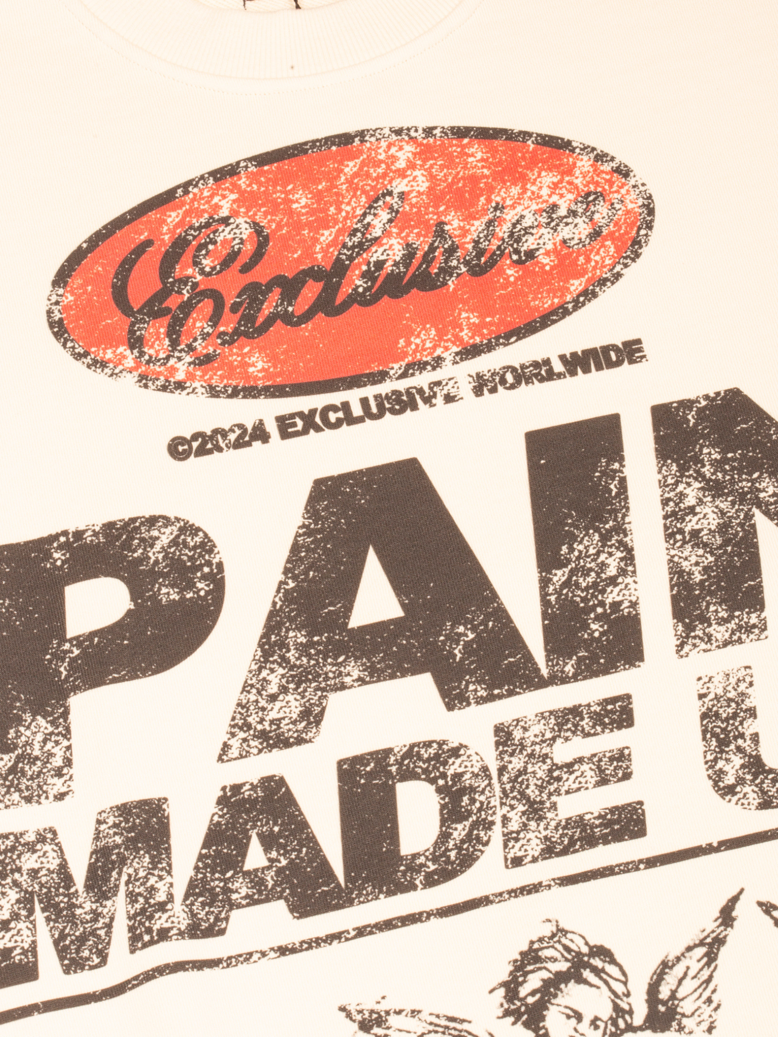 EXCLUSIVE CLUB CREAM PAIN MADE US CREWNECK