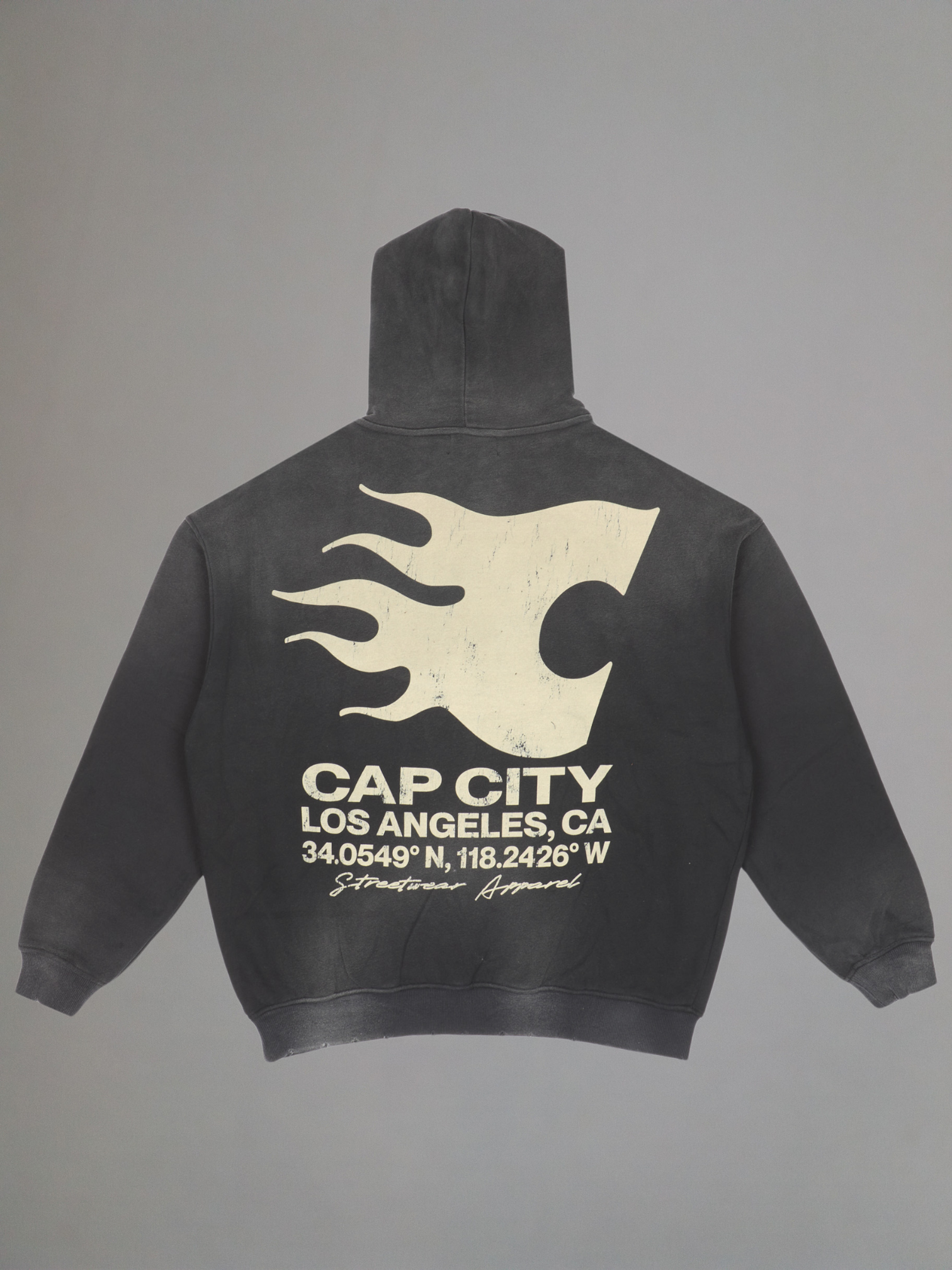 EXCLUSIVE CLUB BLACK ACID "SAINT LIVING" HOODIE