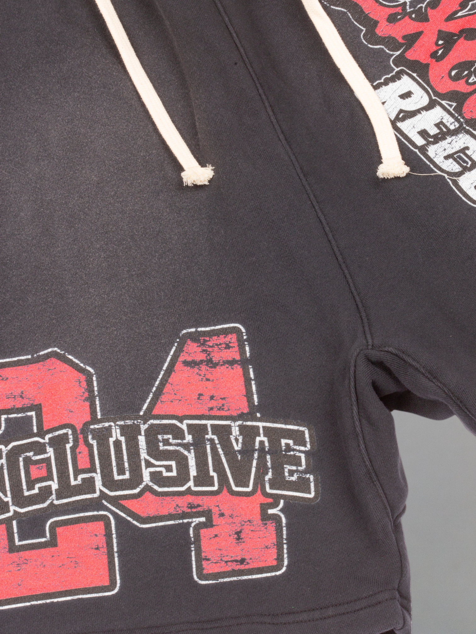 EXCLUSIVE CLUB ACID WASH EXCLUSIVE RECORDS SHORTS