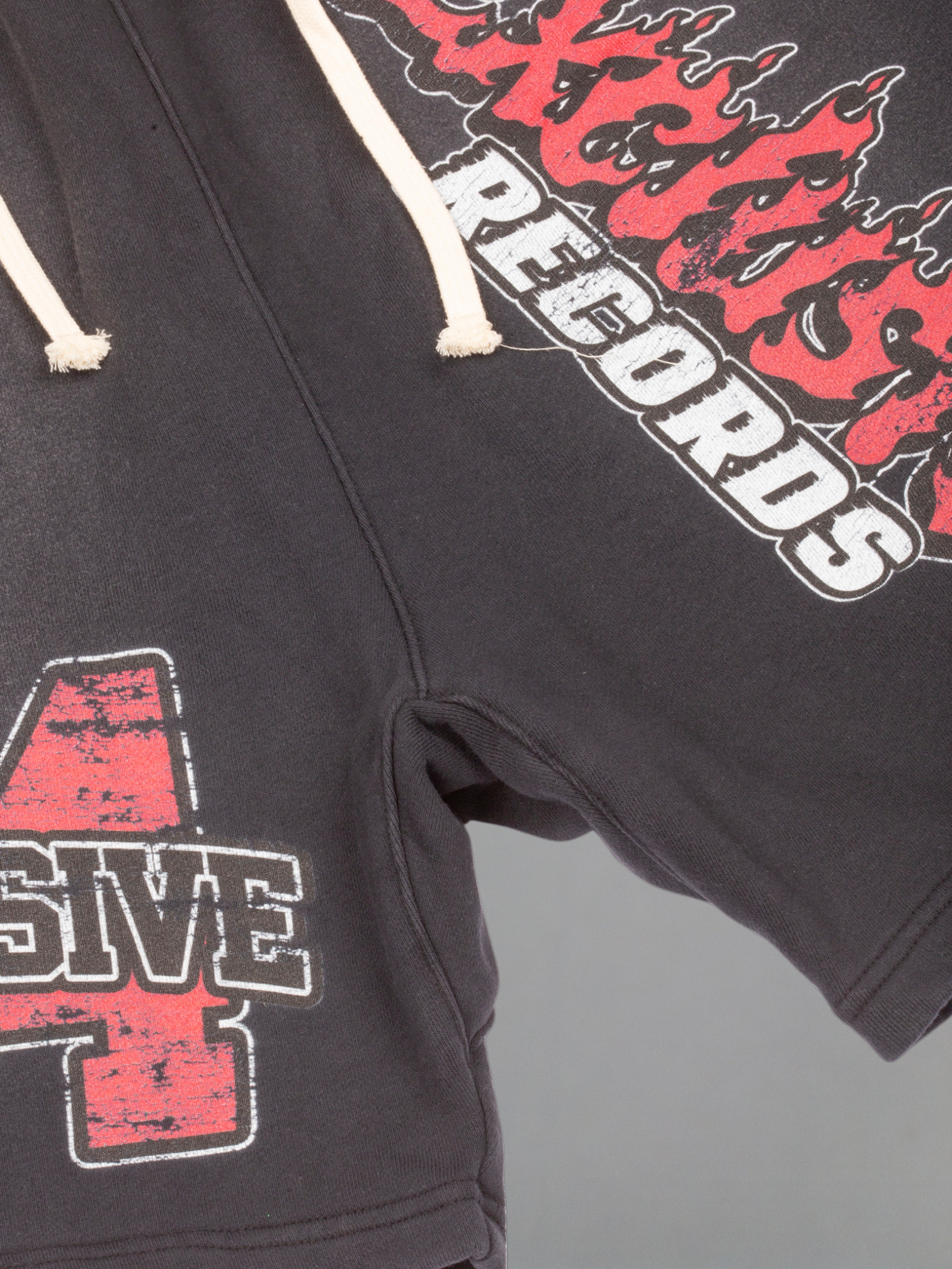 EXCLUSIVE CLUB ACID WASH EXCLUSIVE RECORDS SHORTS