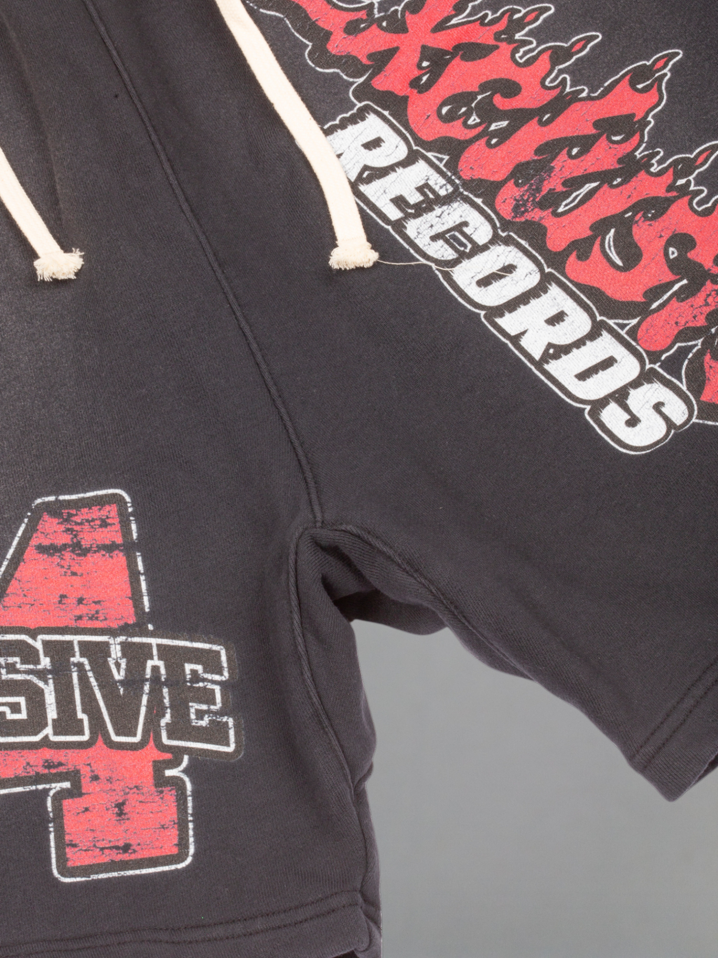 EXCLUSIVE CLUB ACID WASH EXCLUSIVE RECORDS SHORTS