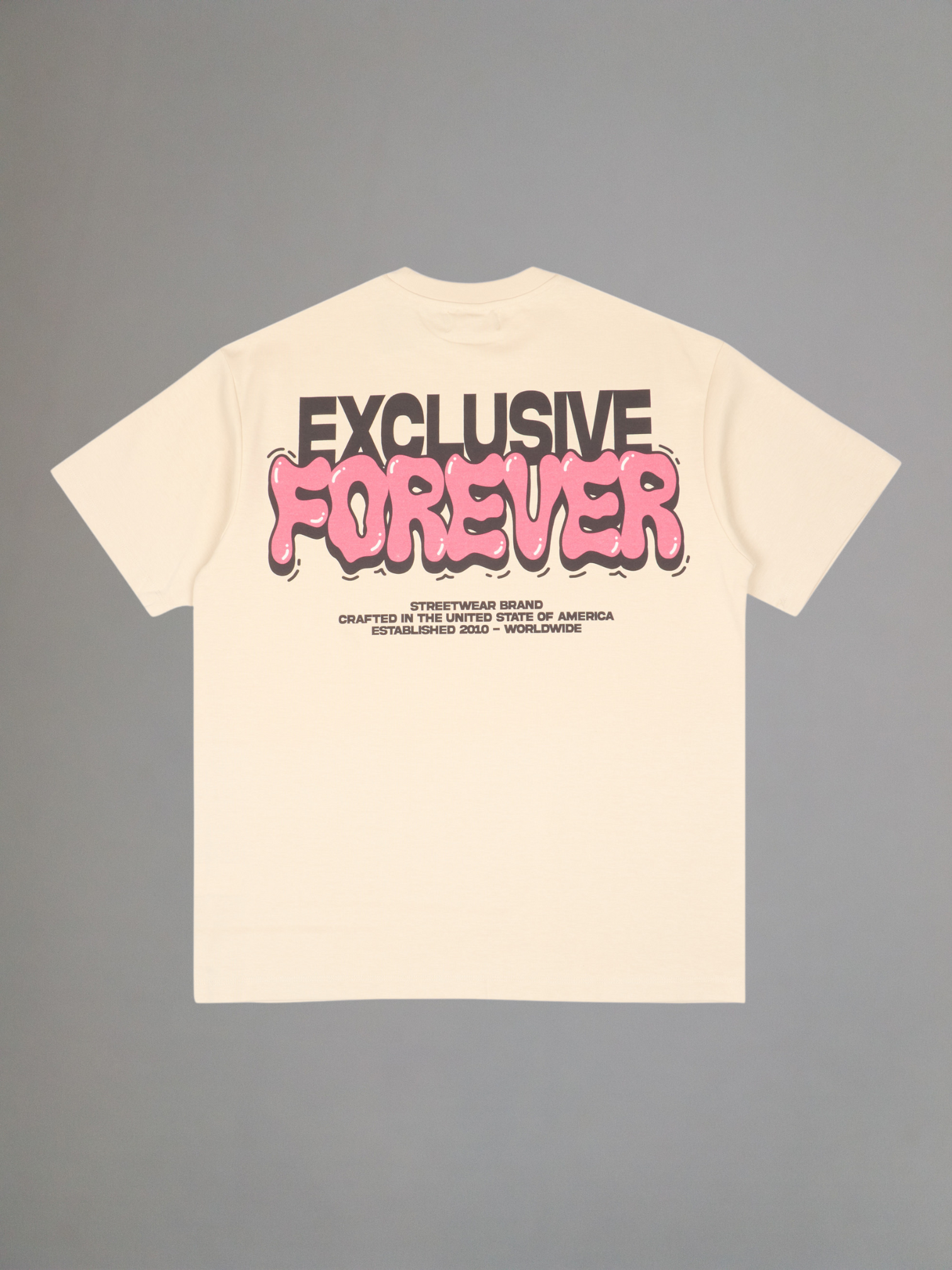 EXCLUSIVE CLUB CREAM EXCLUSIVE FOREVER TEE