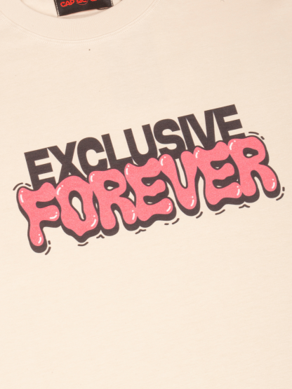 EXCLUSIVE CLUB CREAM EXCLUSIVE FOREVER TEE