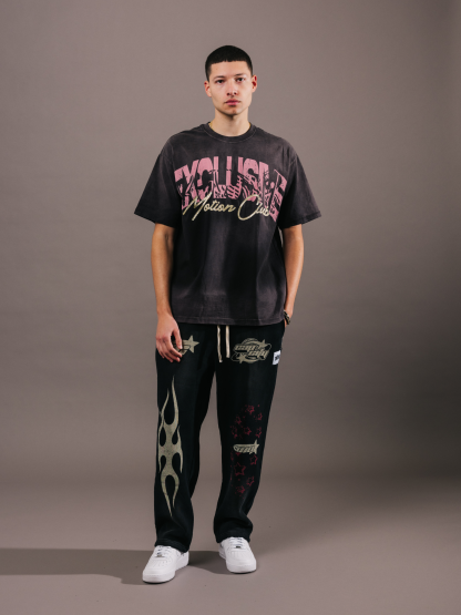 EXCLUSIVE CLUB BLACK ACID "EXCLUSIVE MOTION CLUB" TEE