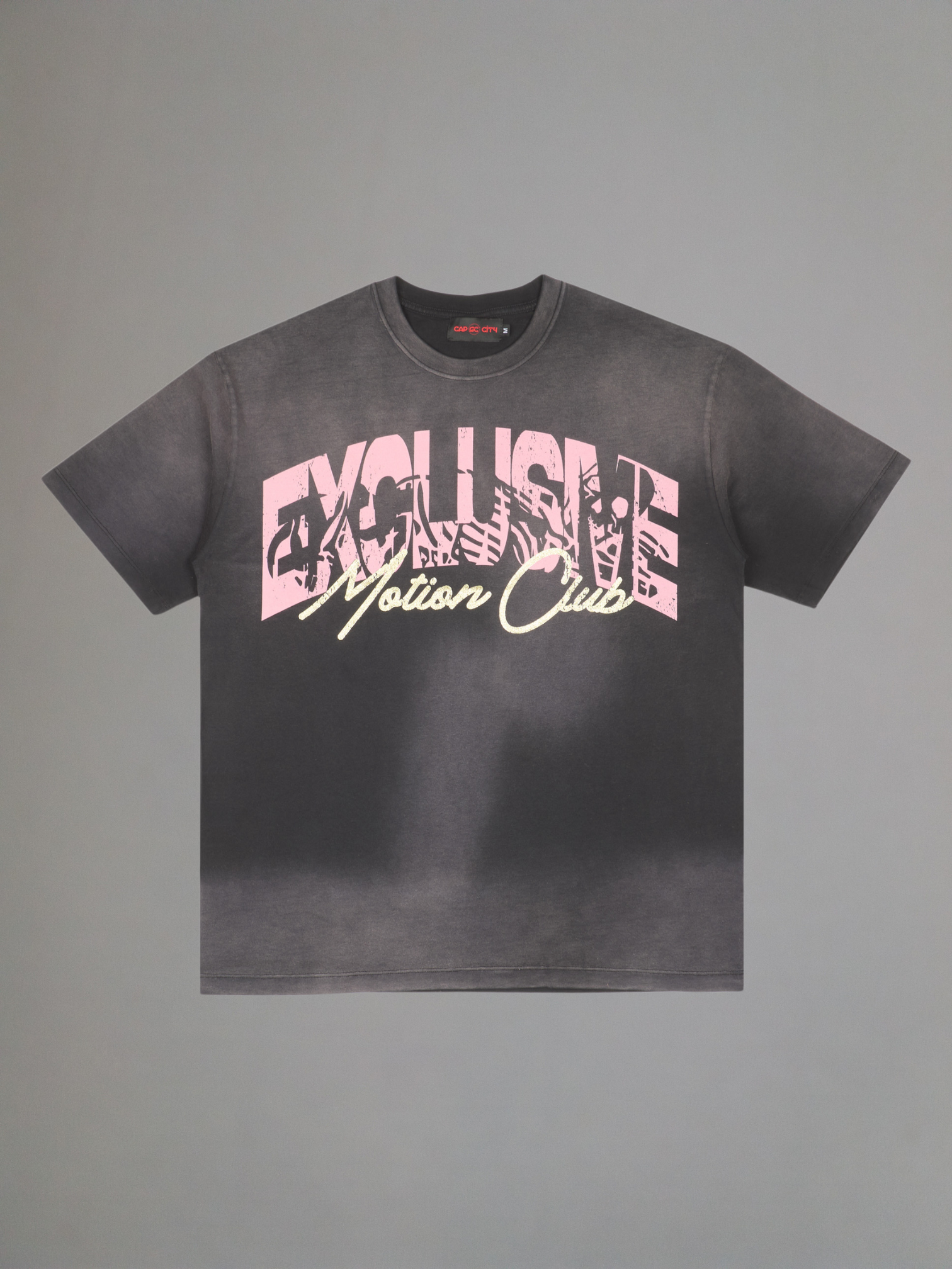 EXCLUSIVE CLUB BLACK ACID "EXCLUSIVE MOTION CLUB" TEE