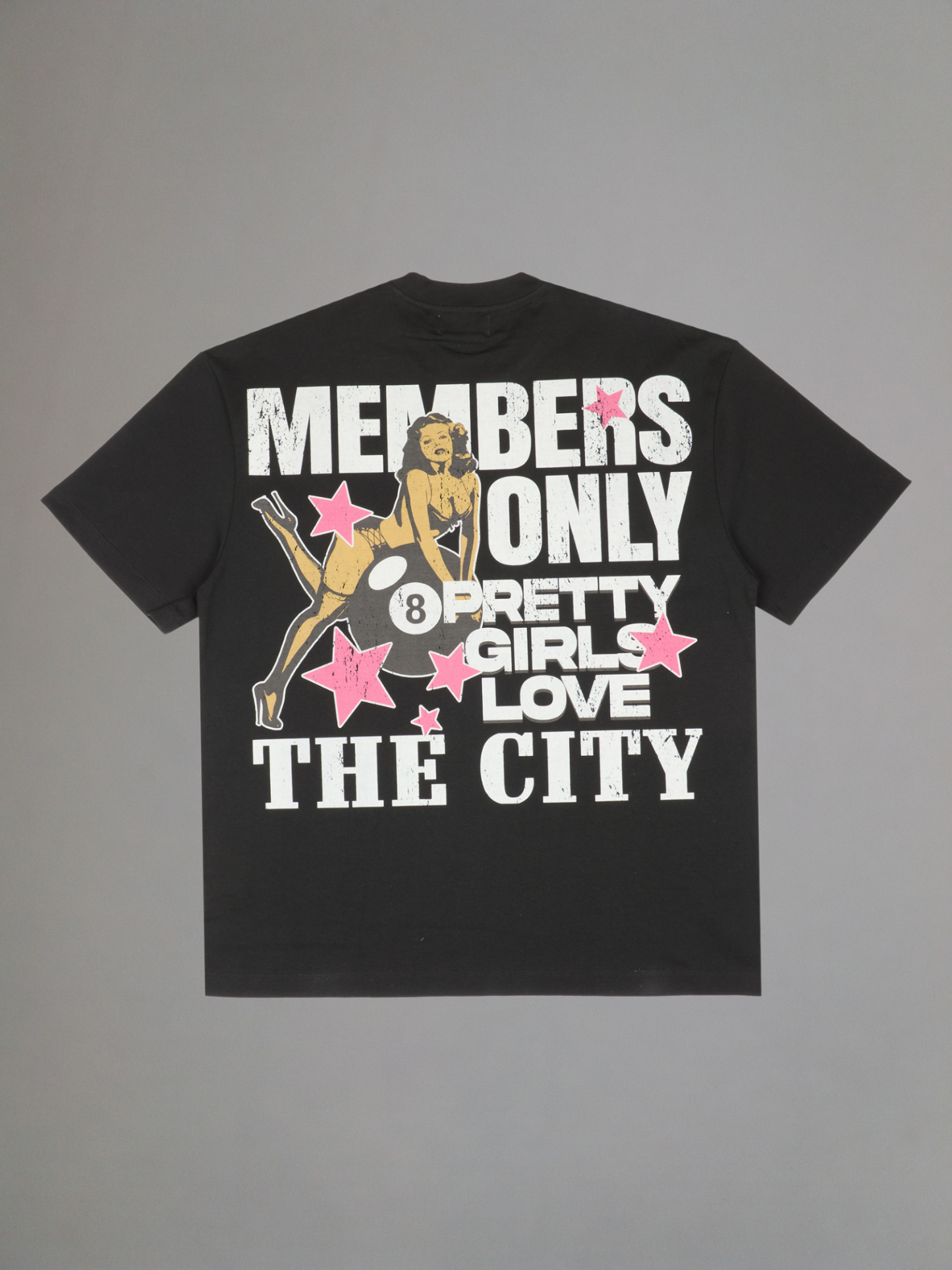 EXCLUSIVE CLUB BLACK “PRETTY GIRLS LOVE THE CITY” OVERSIZED TEE