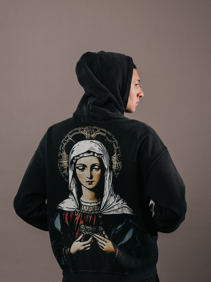 EXCLUSIVE CLUB VIRGEN MARY ZIP UP HOODIE