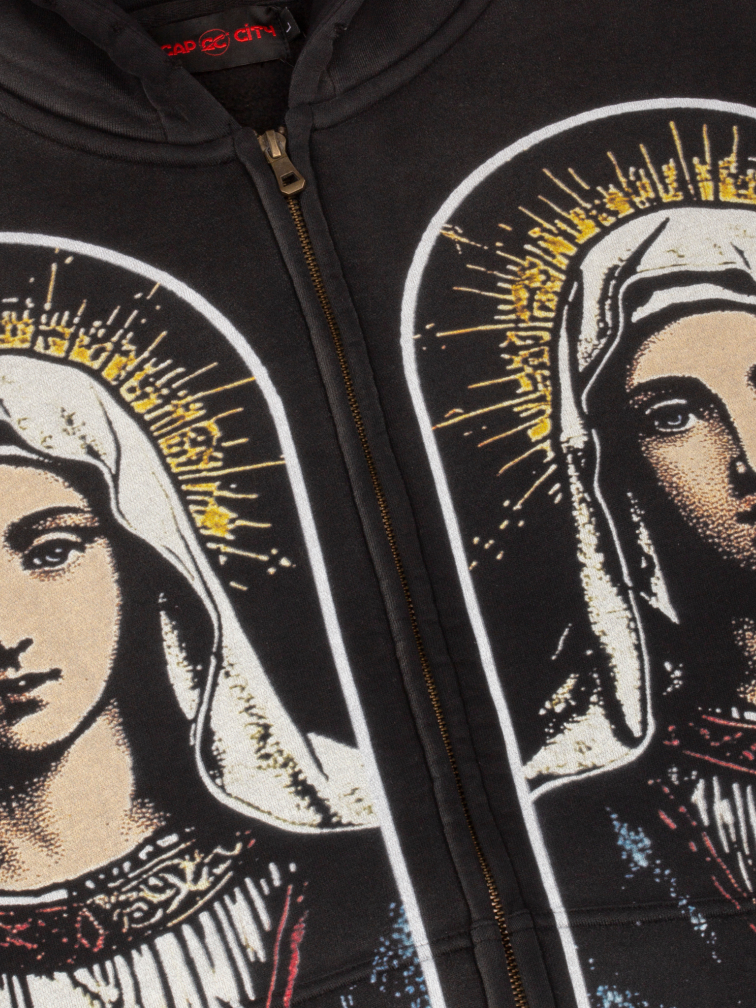 EXCLUSIVE CLUB VIRGEN MARY ZIP UP HOODIE