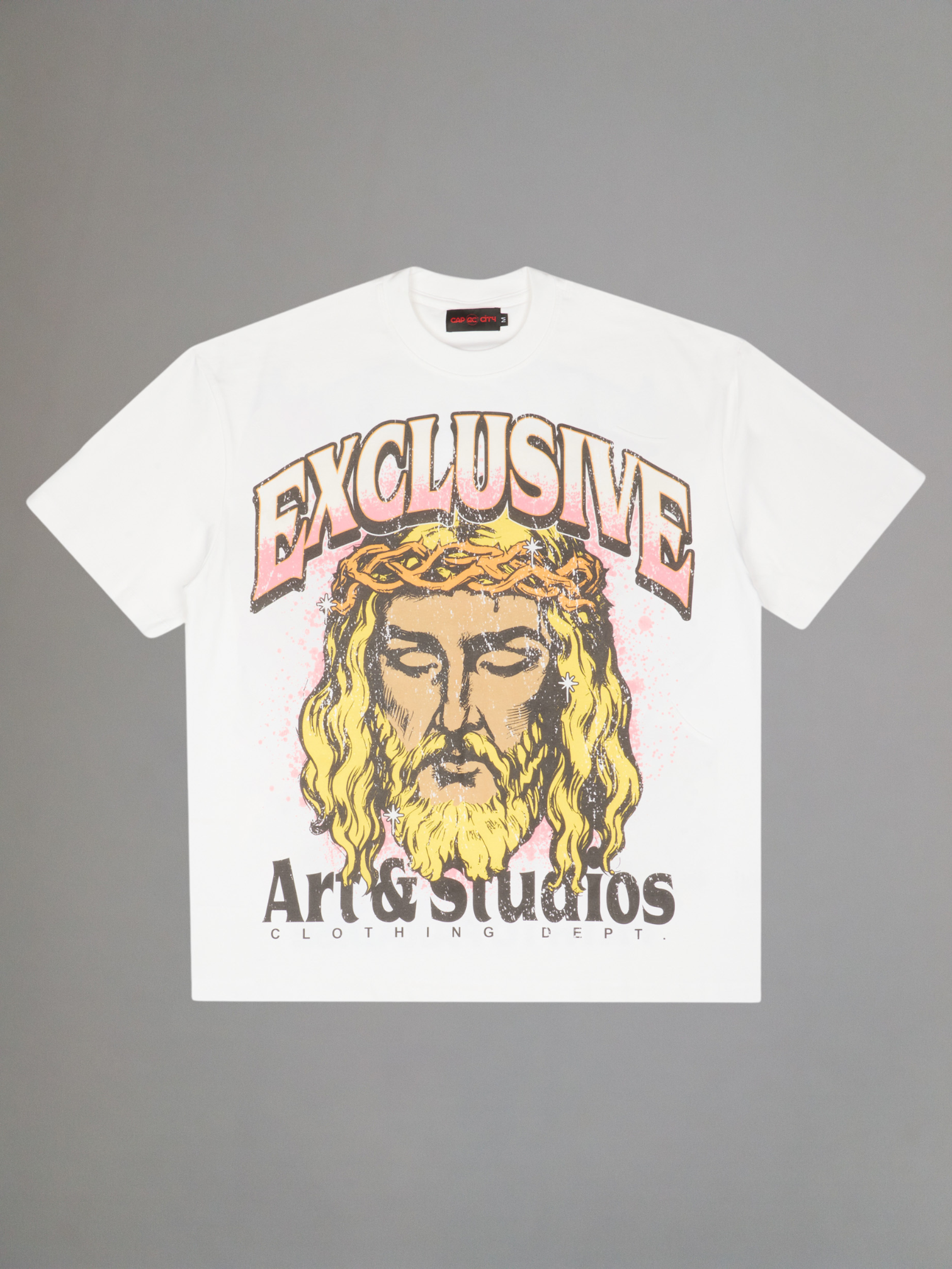 EXCLUSIVE CLUB WHITE MY GOD TURNS DARKNESS INTO LIGHT TEE
