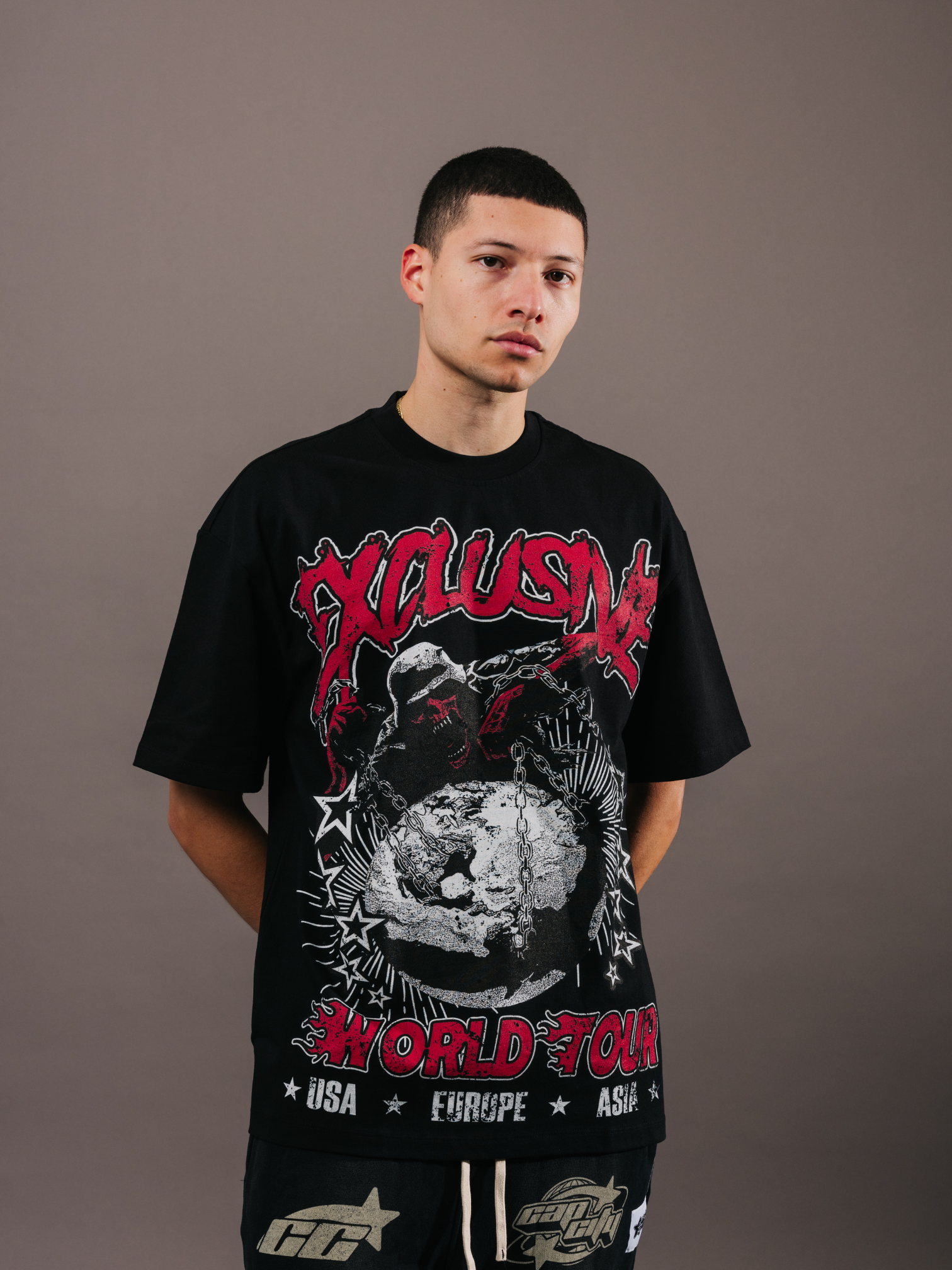 EXCLUSIVE CLUB BLACK WORLD TOUR TEE