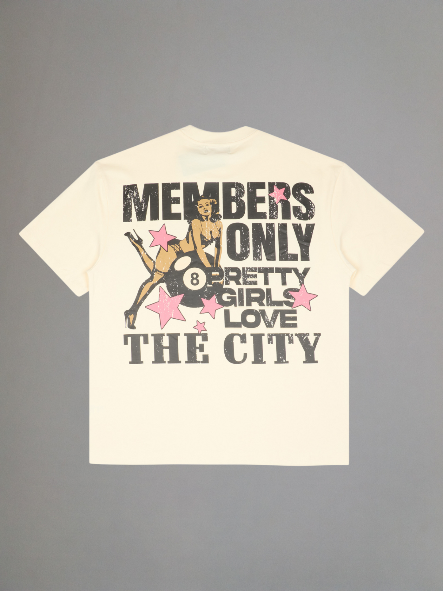 EXCLUSIVE CLUB CREAM PRETTY GIRLS LOVE THE CITY TEE
