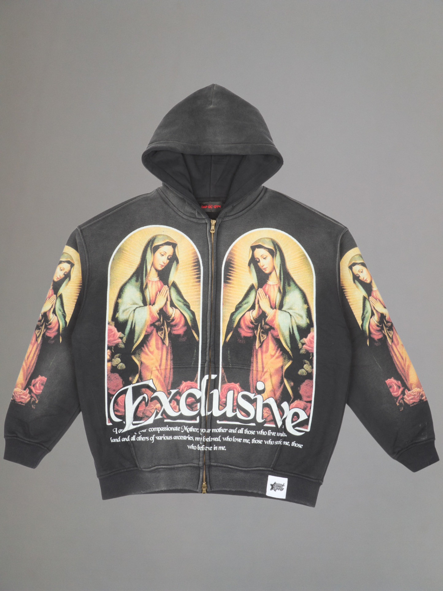 EXCLUSIVE CLUB VIRGENCITA ZIP UP HOODIE