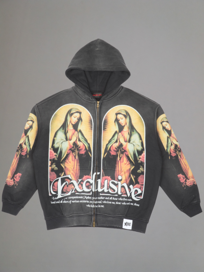 EXCLUSIVE CLUB VIRGENCITA ZIP UP HOODIE