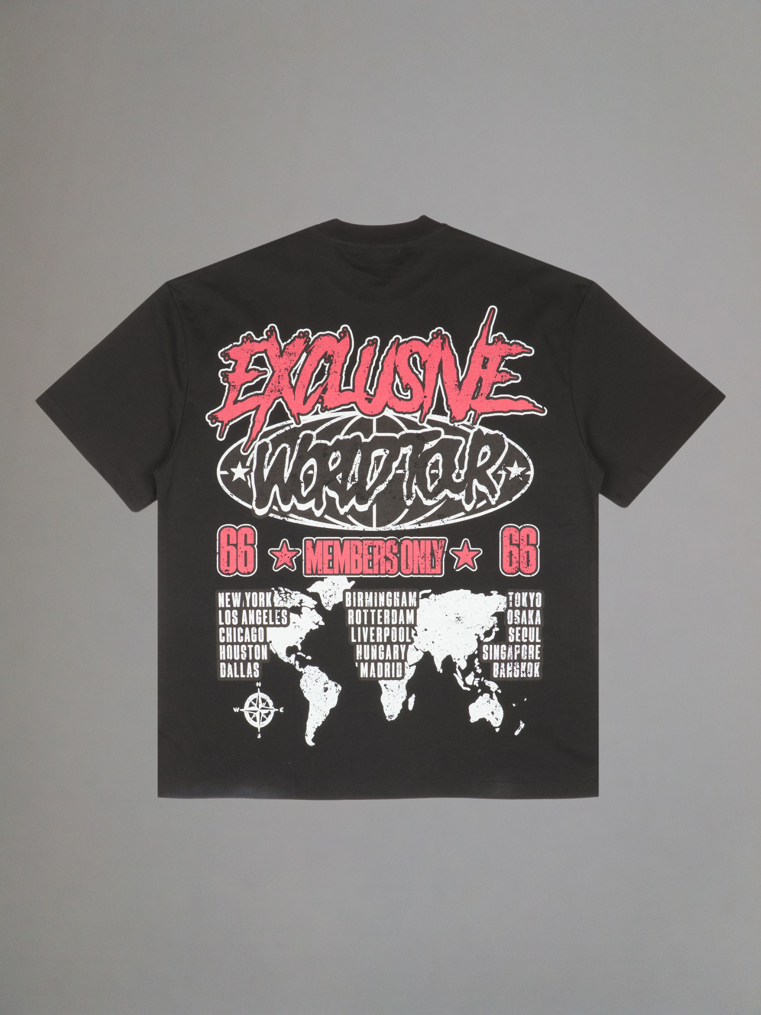 EXCLUSIVE CLUB BLACK WORLD TOUR TEE
