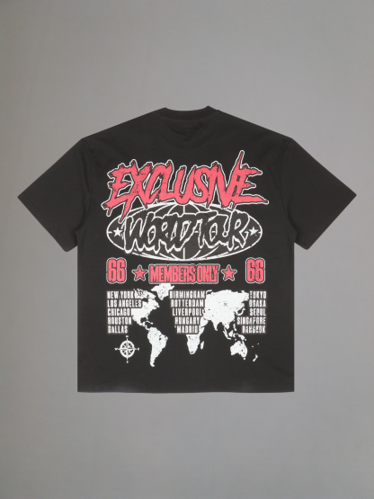 EXCLUSIVE CLUB BLACK WORLD TOUR TEE