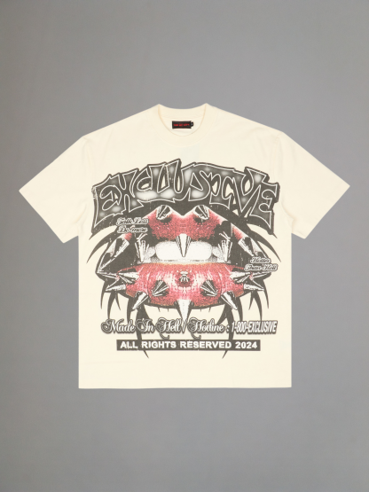 EXCLUSIVE CLUB WHITE TALK LESS DO MORE TEE