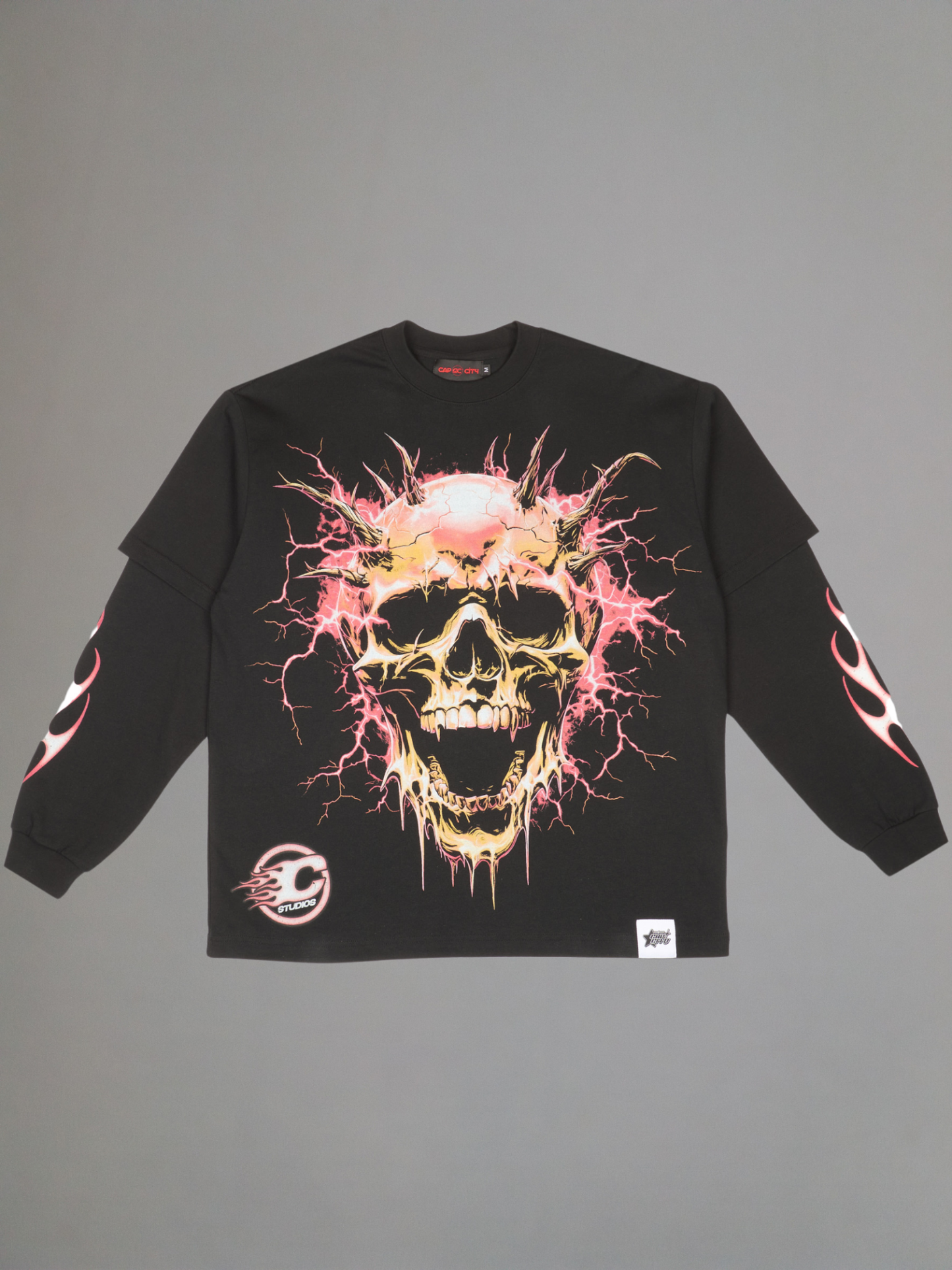 EXCLUSIVE CLUB BLACK THE DEVIL IS A LIAR DOUBLE SLEEVE TEE